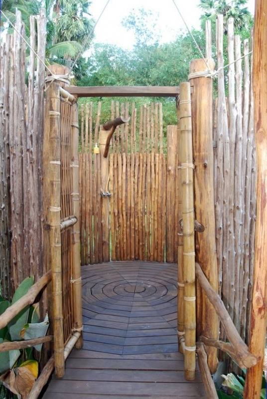 bamboo outdoor shower showers outside enclosures cape cod plans designs o enclosure