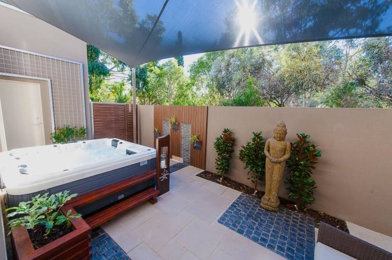 An outdoor bathroom requires privacy