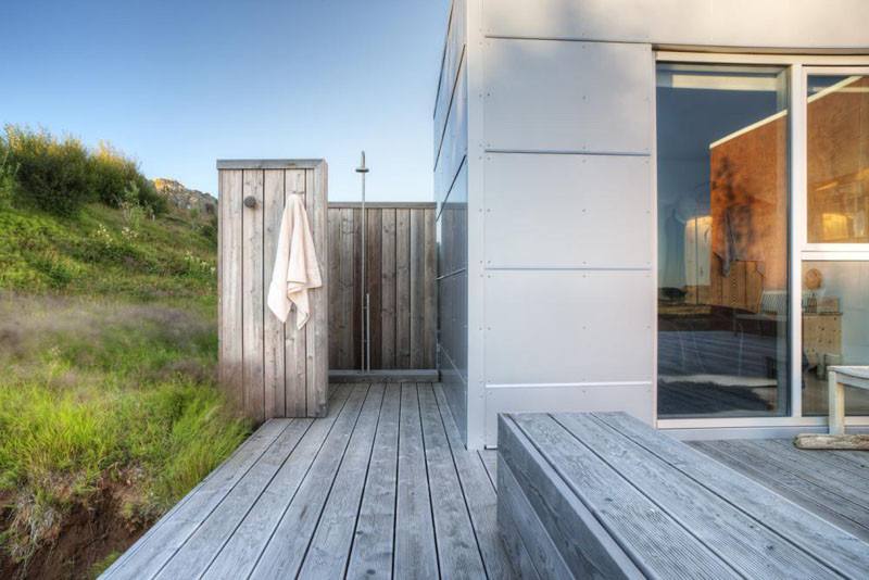 Adding a simple platform floor to the base of your shower not only makes the experience infinitely more comfortable for your feet, but when embellished with
