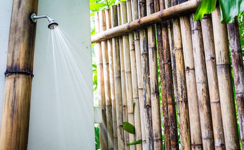 outdoor copper shower