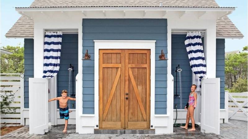 outdoor beach shower beach house outdoor shower plan