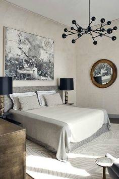 Sumptuous textiles and warm neutrals create a restful, luxurious space (designed by Susan Ferrier)