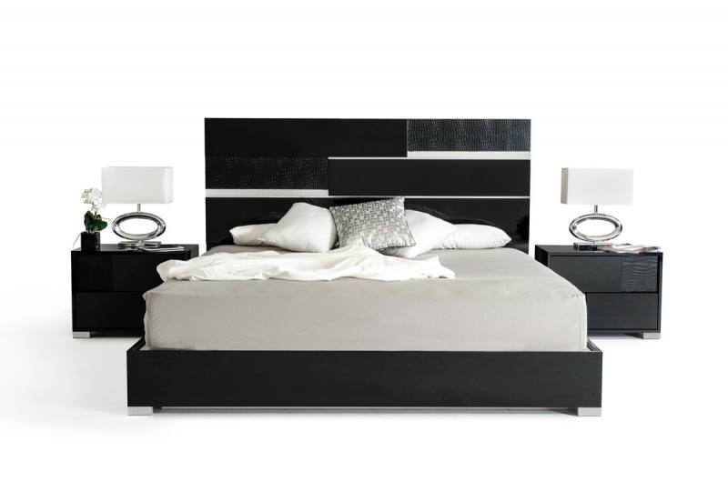 Italian Fashion Bedroom Set Carmen Walnut Made