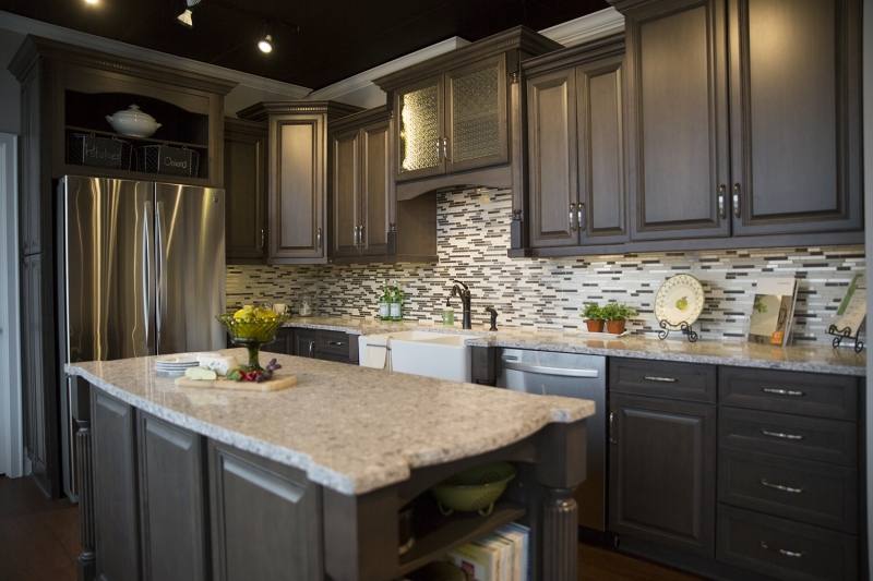 Alpine white shaker style kitchen cabinets by Homecrest Cabinetry