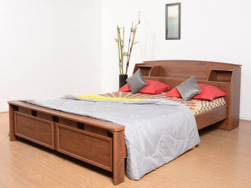 Zuari Bed King Size Vogue Imperial Teak Finish