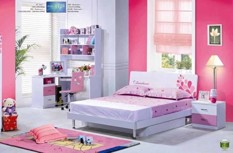 girls white bedroom set with trundle bed