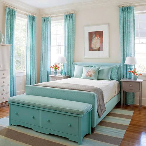 aqua bedroom ideas