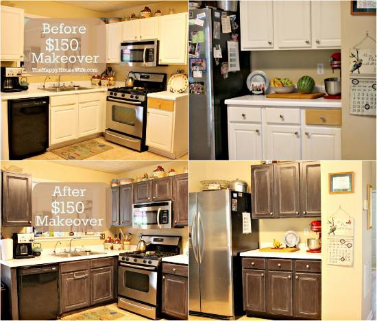 Makeovers Kitchen, Black Kitchen Cabinets Makeover Kitchen Remodels:  Awesome Kitchen Cabinet Makeover In Your Home