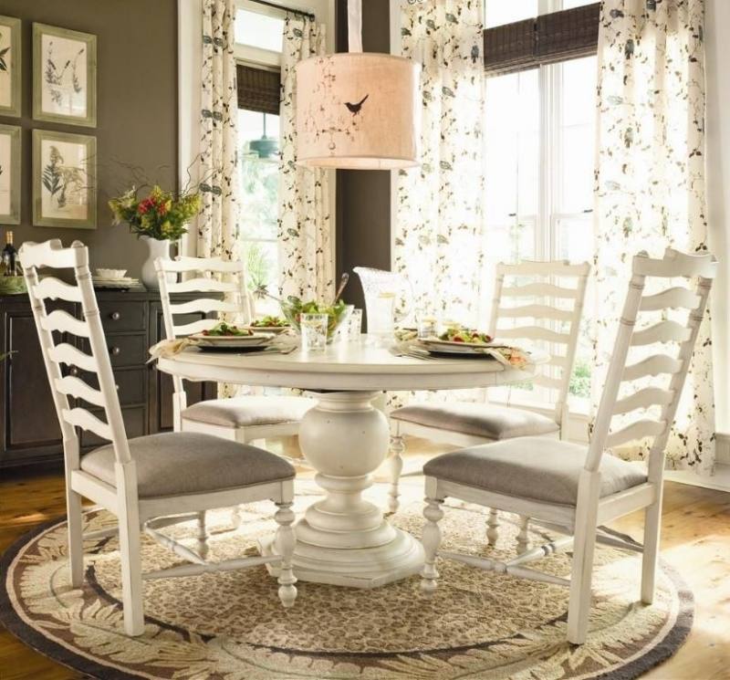 Charming Dining Room Decor with Lush Chrome Sconce also Plates to Put Fruit | Large