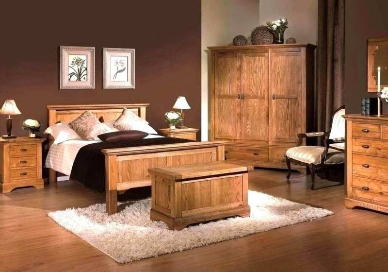 Art Deco Waterfall 1930's Vintage Queen Size Bedroom Set, Vanity,