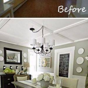 DIY dining table makeover ideas before using glass top