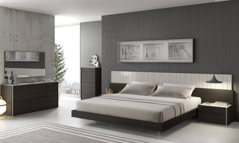 Small space saving Apartment Interior bedroom furniture set ubber wood Doube/single Bed and Sliding