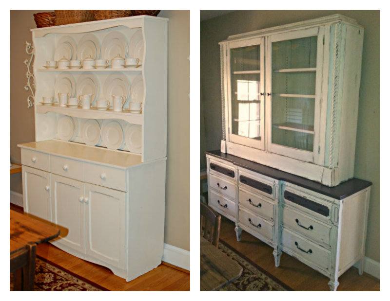 Dining room hutch is the perfect place to showcase your best china come holiday season and