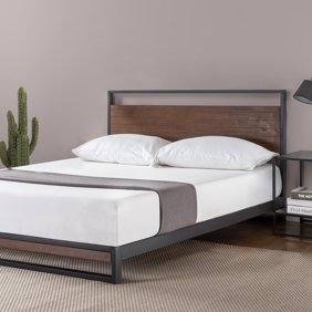 Full Size of Contemporary King Platform Bed Sets Zinus Upholstered Cherry  Hard Wood Size Frame De