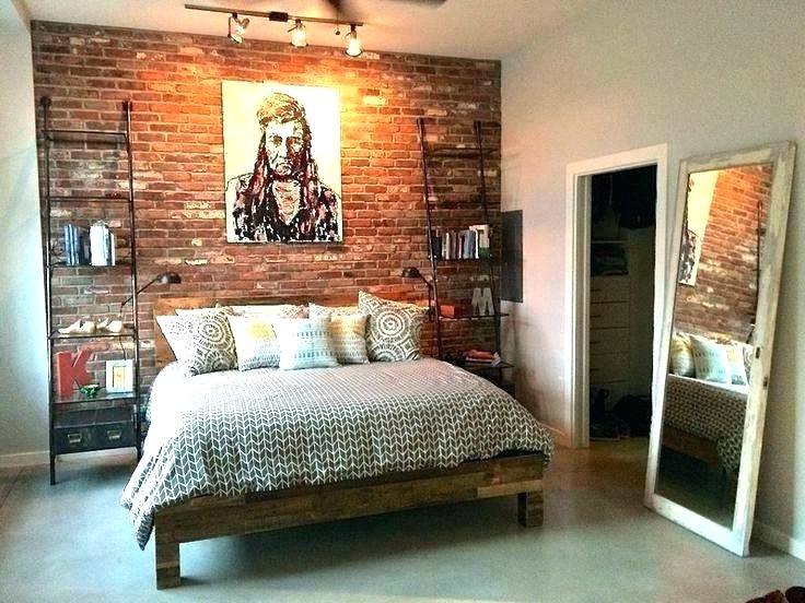 exposed brick bedroom design ideas