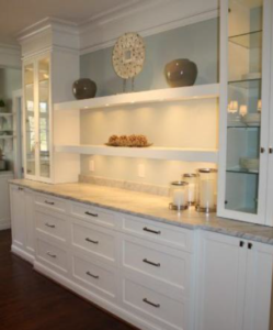 Another of the dizzying array of accessories and options available for RTA kitchen  cabinets is light rail molding