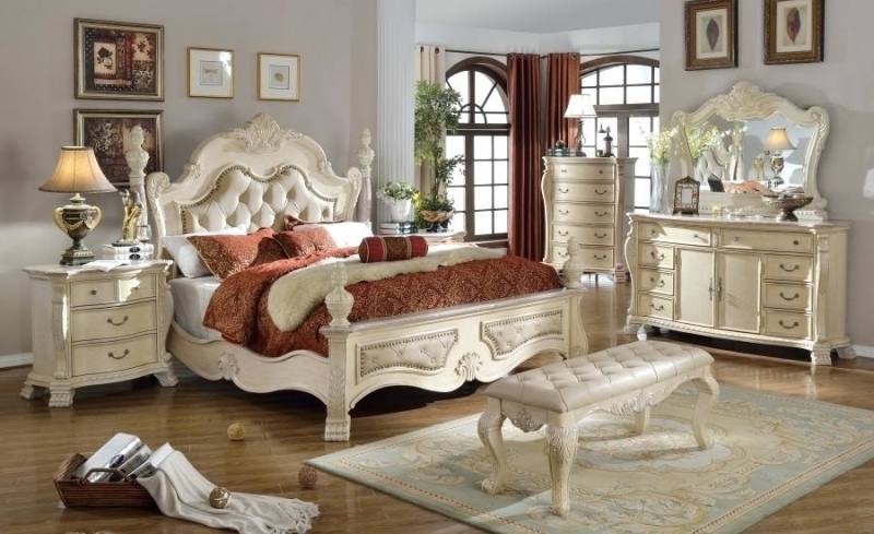 Includes queen bed, dresser