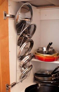 This is a great way to access and utilize all the storage in a corner cupboard