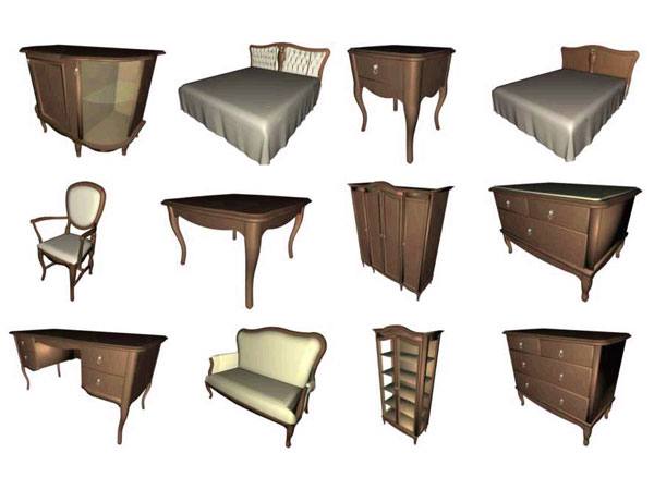 Colorful Furniture Items Set