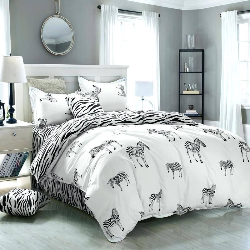 zebra bed set