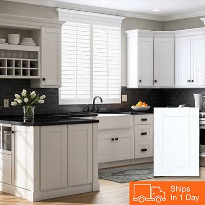 Cherry cabinets with a gray kitchen island