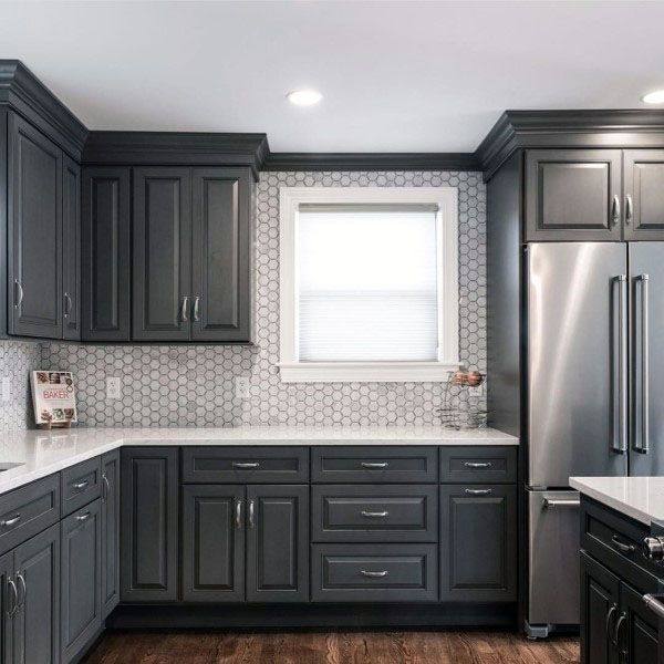 Textured Kitchen Cabinets