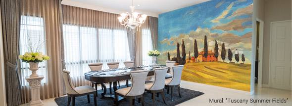 dining room murals