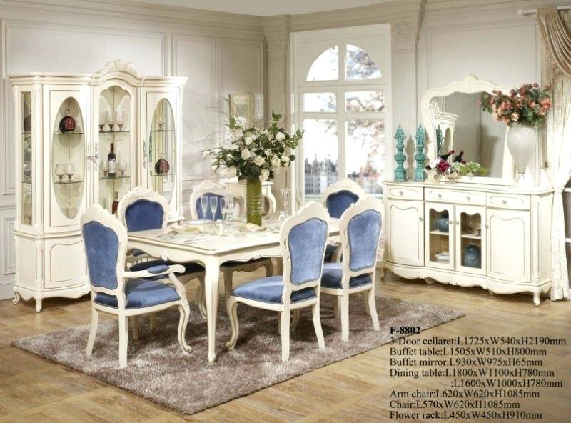 2018 Alluring French Style Dining Room Sets A Modern Home Design Ideas Model Curtain Ideas French Provincial Dining Room Set Dining Room French Style Full