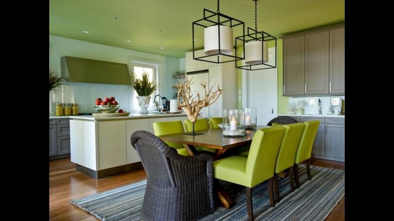 Dining Hall Interior Design With Arch Tags : Dining Area Design Ideas Green Kitchen Cabinets