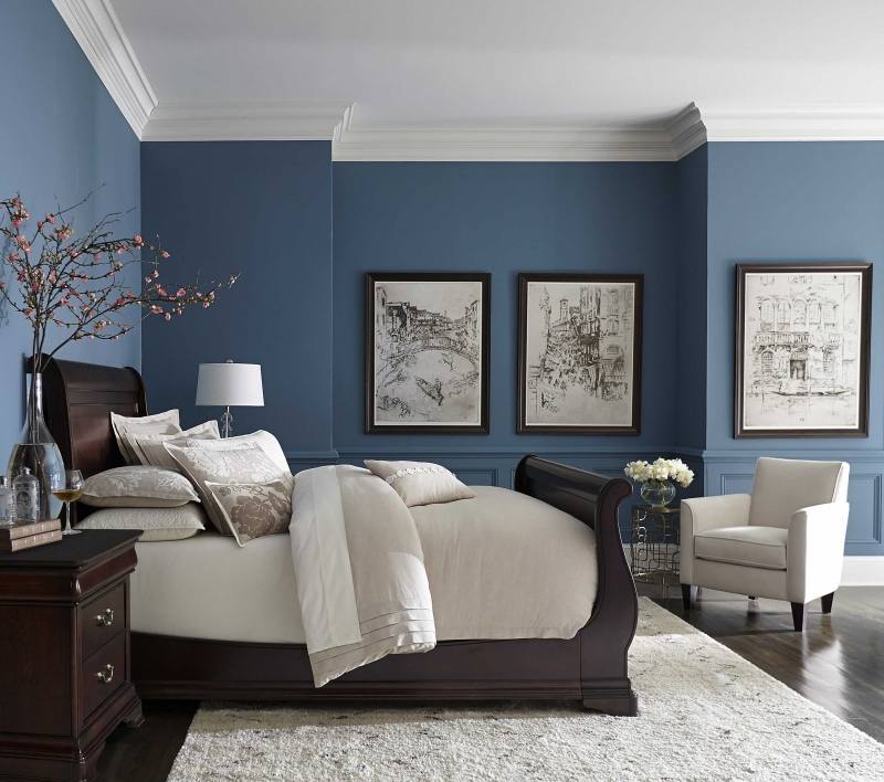 Medium Size of Navy Blue Wall Bedroom Ideas Paint Dark Colors Kids Room  Appealing For Bedrooms