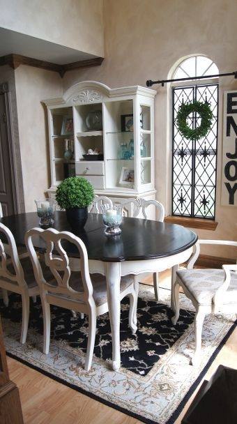 painted dining room hutch